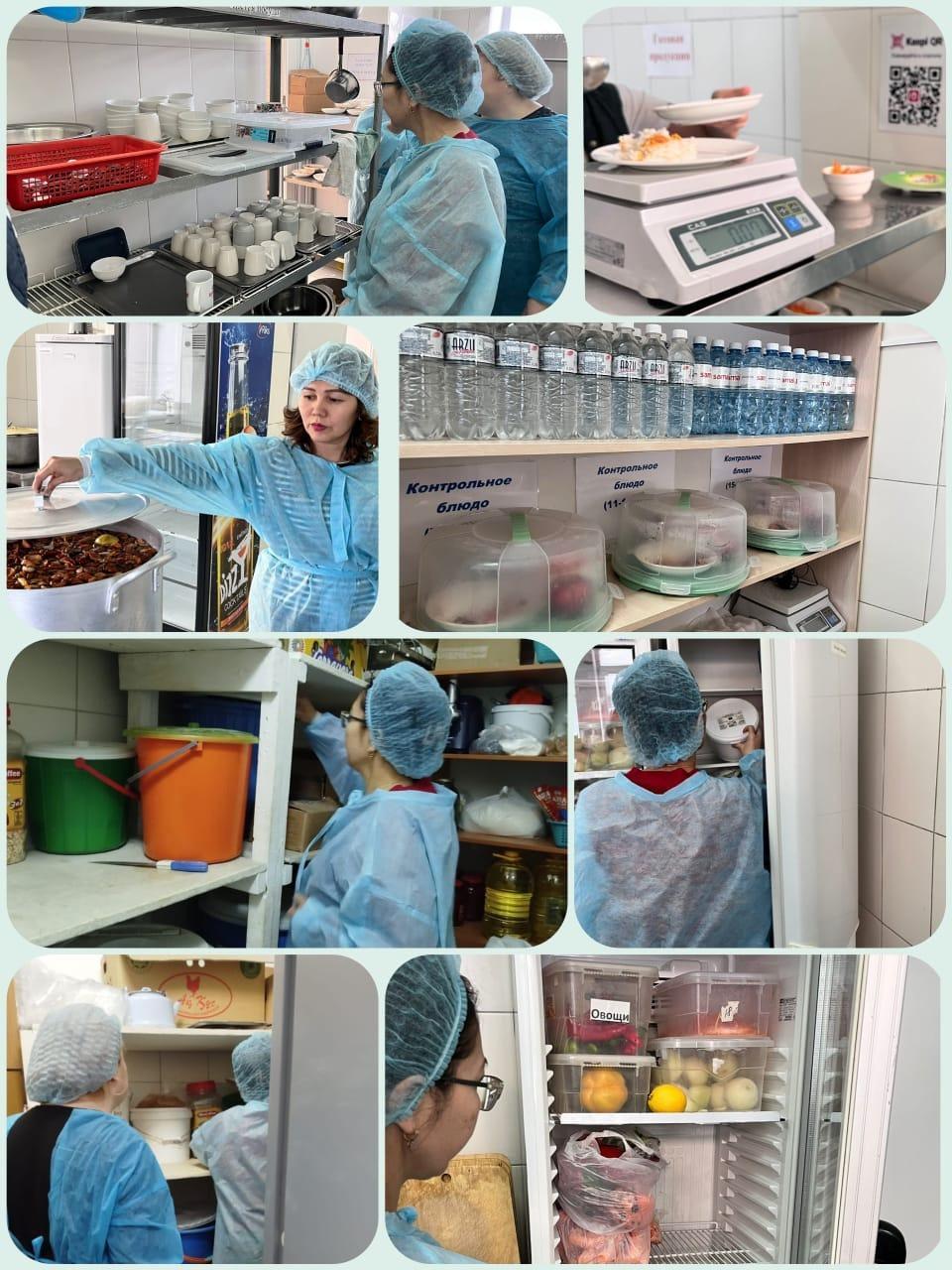 Мектеп асханасын тексеру актісі                                                    Акт обследования школьной столовой