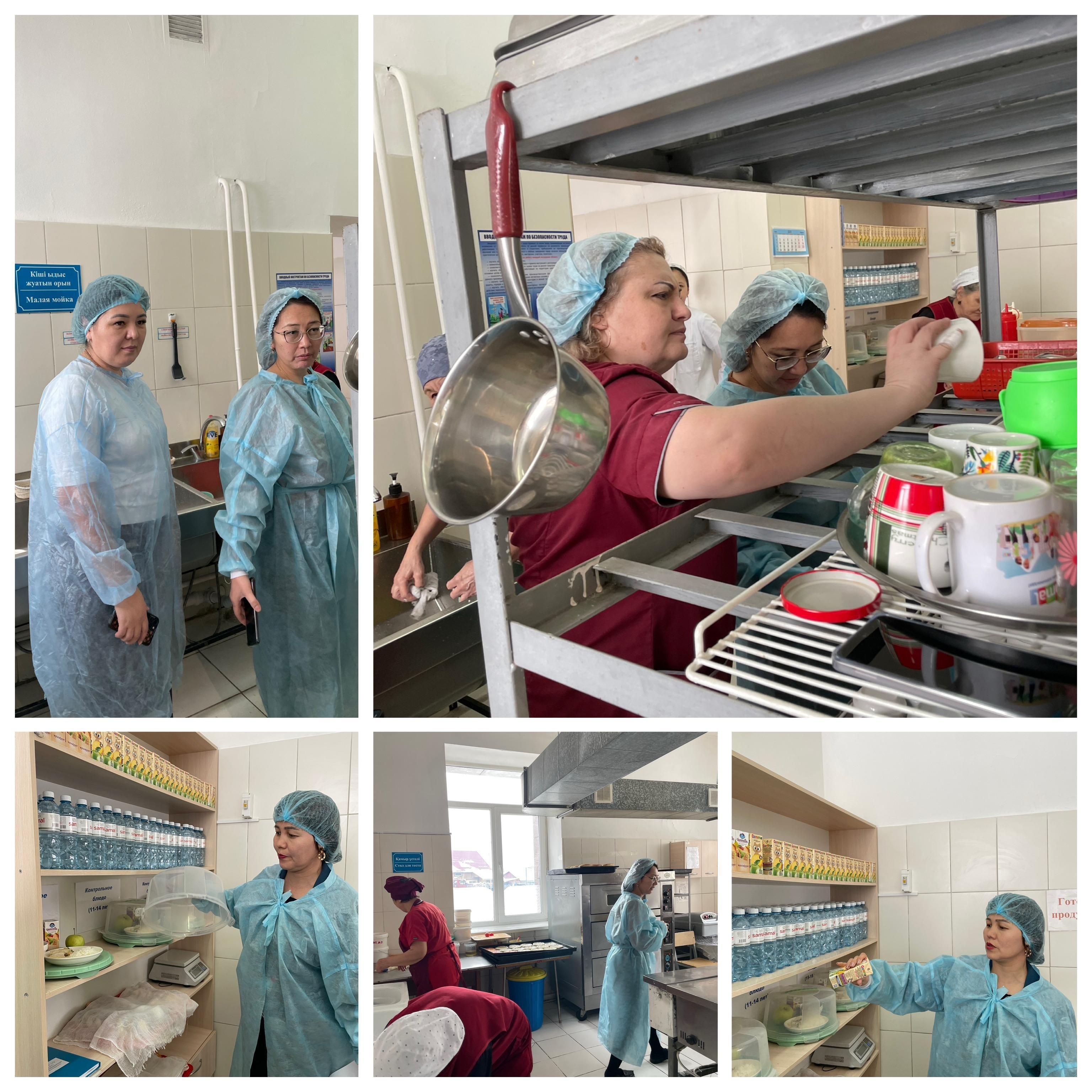 Мектеп асханасын тексеру актісі. Акт обследования школьной столовой