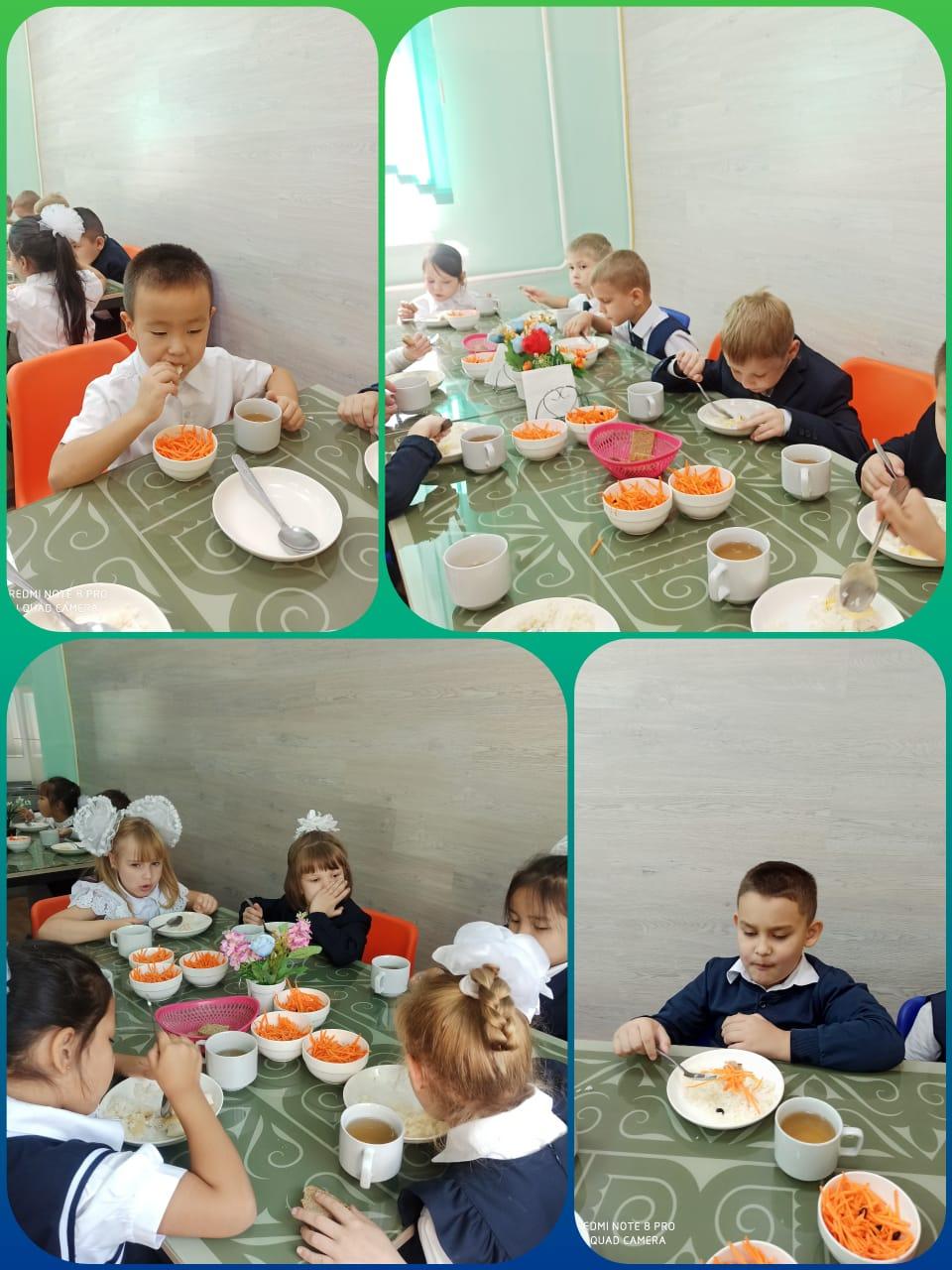 Мектеп асханасында. В школьной столовой