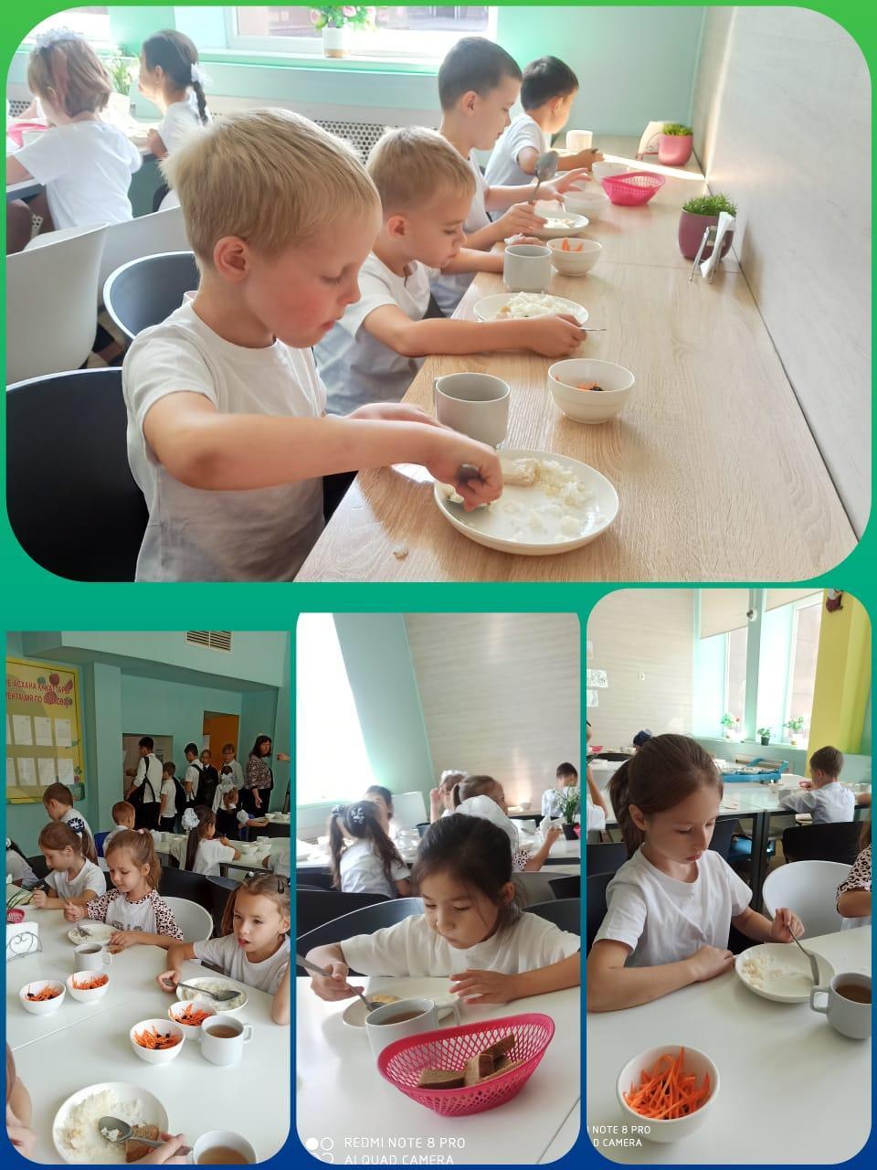 Мектеп асханасында. В школьной столовой