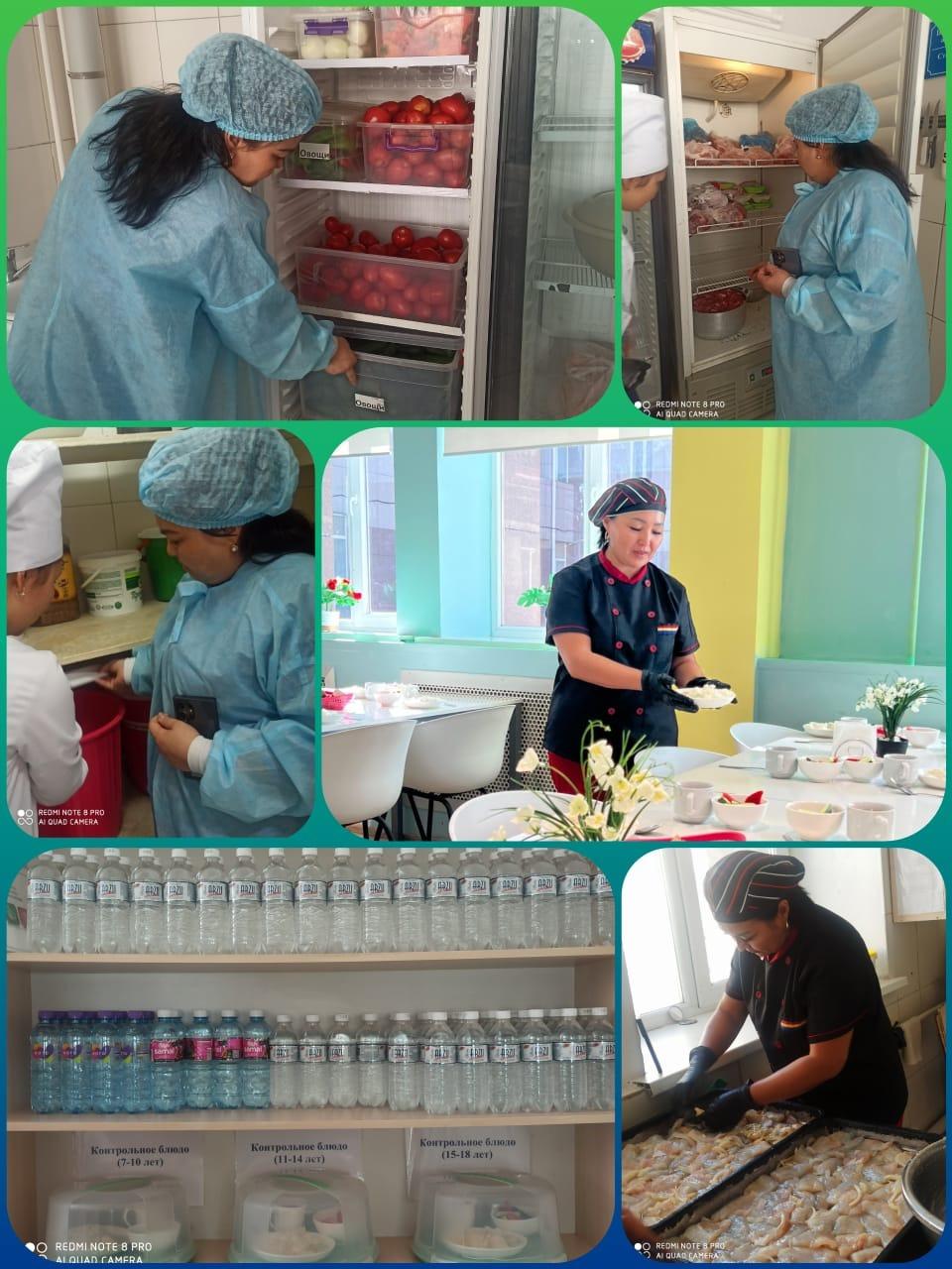 Мектеп асханасын тексеру актісі Акт обследования школьной столовой